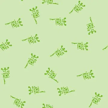 Chair gaming pc glyph vector seamless pattern Stock Illustration