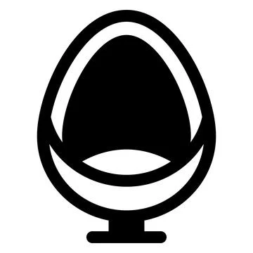 Chair glyph icon vector illustration isolated on white background Stock Illustration