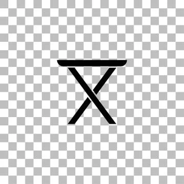 Chair icon flat Illustrazione stock