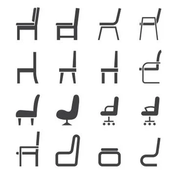 Chair icon Stock Illustration
