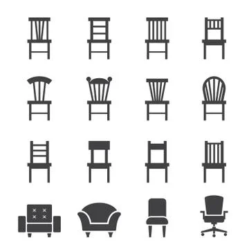 Chair icon Stock Illustration