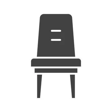 Chair Icon Image. Stock Illustration