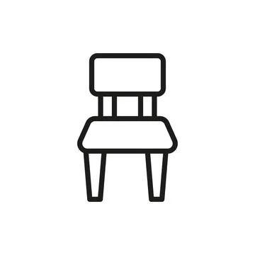 Chair icon vector basic design simple and modern イラスト素材
