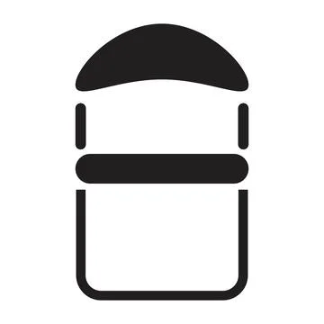 Chair icon vector design template in black color isolated sign on white backg Stock Illustration