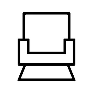Chair icon vector Stock Illustration