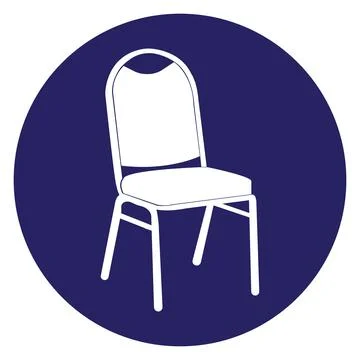 Chair icon vector illustration Illustrazione stock