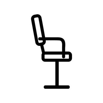 Chair icon vector. Isolated contour symbol illustration Stockillustratie