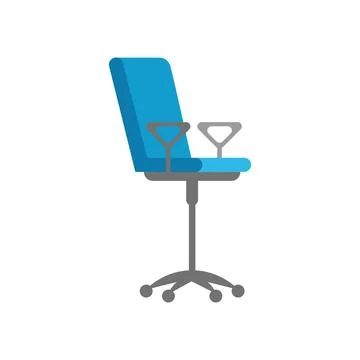 Chair isolated on white background. Vector flat illustration. Stock Illustration