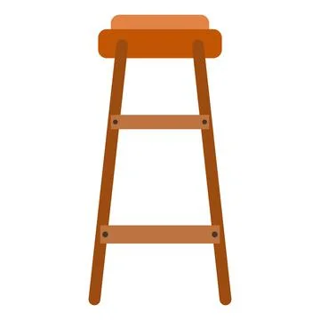 Chair kitchen flat clipart vector illustration Stock-Illustration