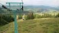Chair lift in Carpathian Mountains, Ukraine HD Footage