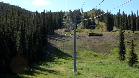 Chair lift Stock Footage 116502755
