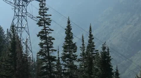 Chair Lift Ski Tram Aerial Mountains 16 Stock Footage