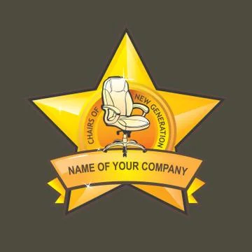 Chair logo Stock Illustration