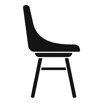 Chair outdoor icon simple vector. Space garden patio Stock Illustration