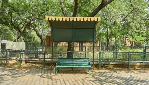 A chair in a park Stock Photos