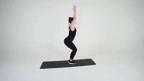 Chair Pose Stock Footage 314192463