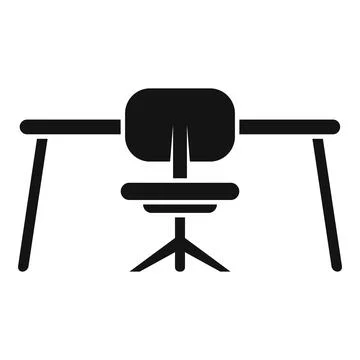 Chair position icon simple vector. Office sit Stock Illustration