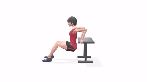 Chair Pushups Video stock 146958252