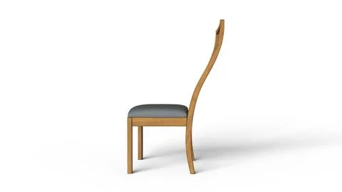 Chair - Side View Stock Illustration