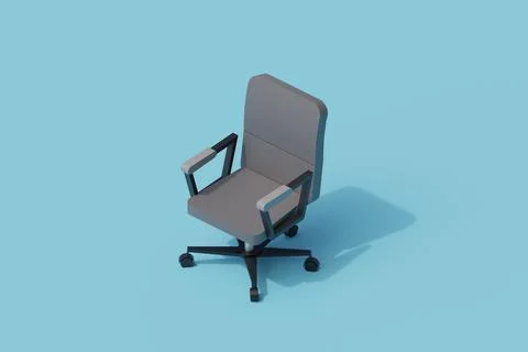 Chair single isolated object. 3d render illustration イラスト素材
