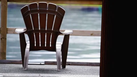 A chair sitting in front of a window 動画素材 155582474