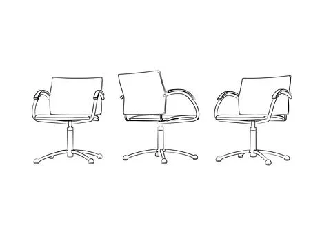 Chair sketch Illustrazione stock