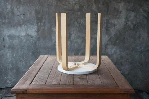 Chair on table Stock Photos