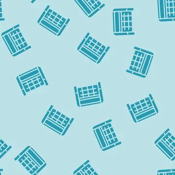 Chair top view glyph vector seamless pattern Illustrazione stock