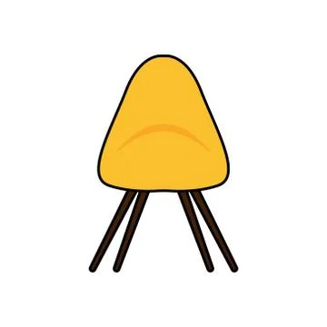 Chair vector design template illustration Illustrazione stock