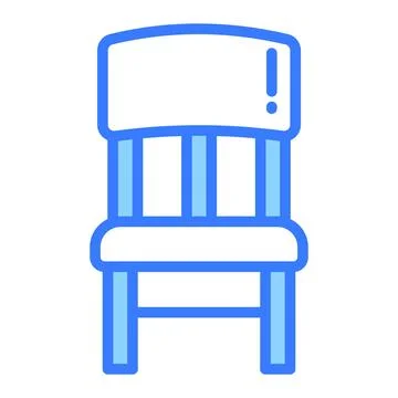 Chair vector line icon, school and education icon. Illustrazione stock