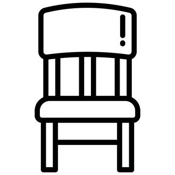 Chair vector line icon, school and education icon. Stock-Illustration