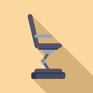 Chair vr platform icon flat vector. Race gaming tour Stock Illustration