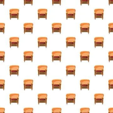 Chair with wood trim pattern Illustrazione stock