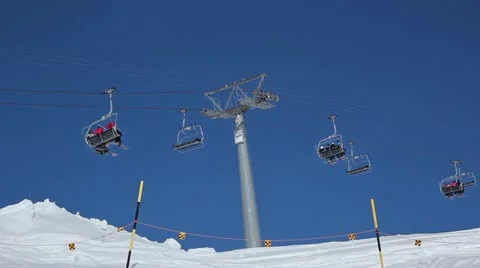 Chairlift Video stock 10886251