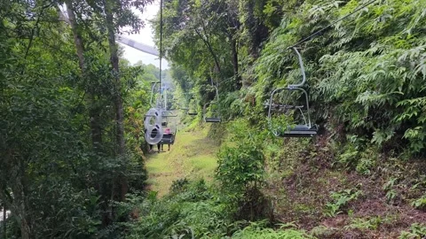 A  chairlift ride 스톡 동영상 339755000