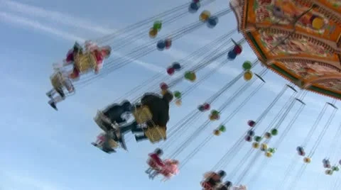 Chairplane Video stock 11401115