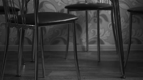 Chairs and table 스톡 동영상 35279424