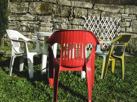 Chairs and table Stock Photos