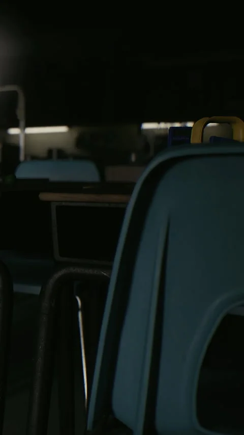 Chairs and toys in an empty classroom during late afternoon hours Stock Footage 340259024