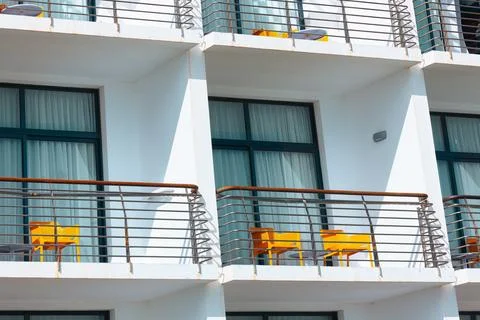 Chairs at balcony Stock Photos