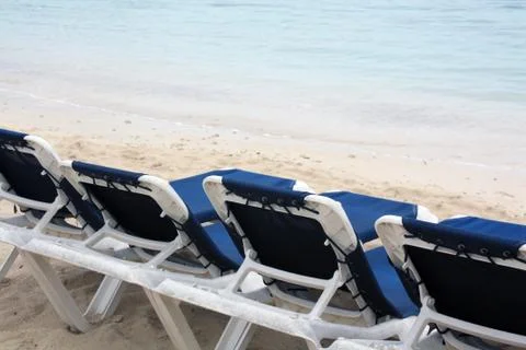 Chairs on the Beach Stock Photos