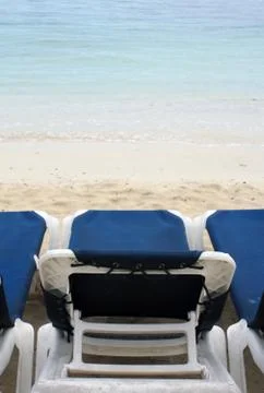 Chairs on the Beach Stock Photos