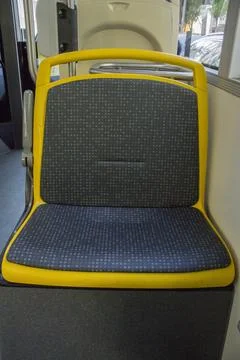 Chairs on the bus; interior inside the bus Stock-Fotos