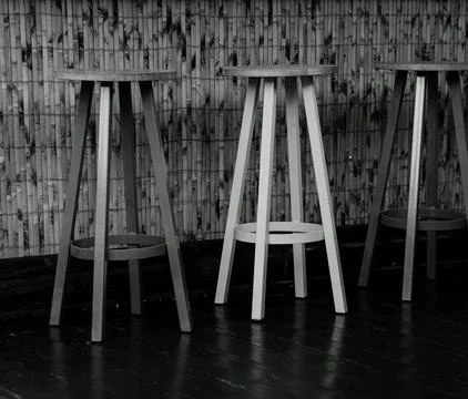 Chairs in the cafe Stock Photos