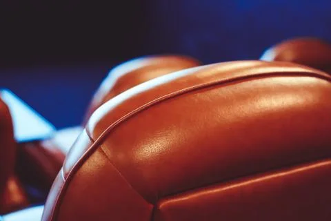 Chairs in the cinema Stock Photos