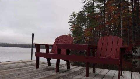 Chairs on Deck Stock Footage 147687545