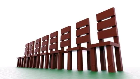 Chairs groupo Stock Illustration