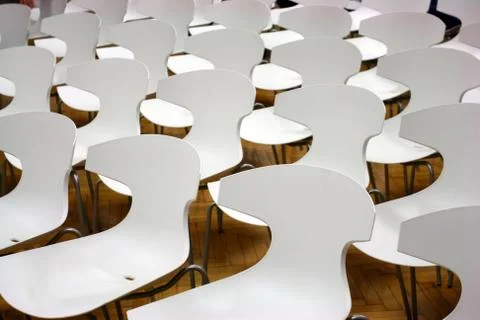Chairs in hall Stock Photos