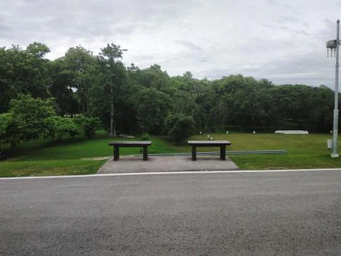 Chairs on a park Stock Photos