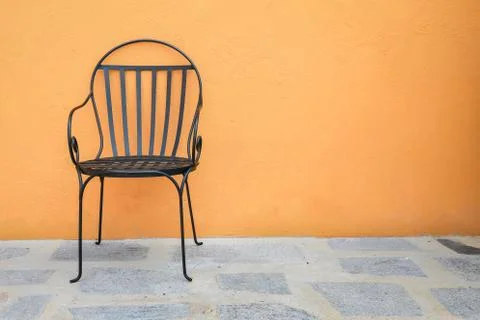 Chairs placed outside Foto stock